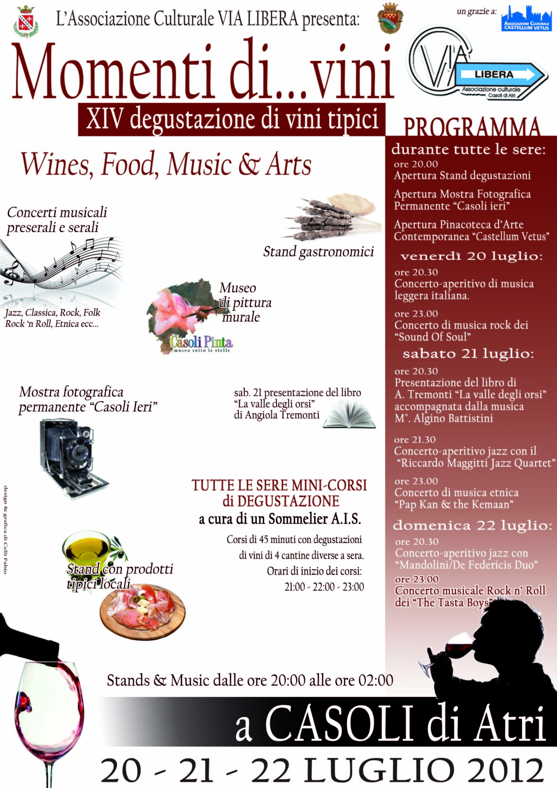 July the 20- 21- 22 “Momenti Di… Vini” 2012 Casoli di Atri